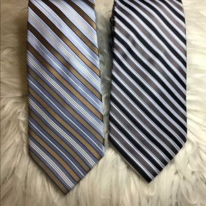 Jones New York tie bundle silk and silk/cotton